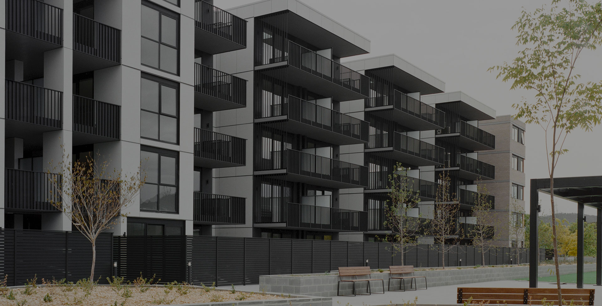 Dickson Village rental apartments with modern balconies and outdoor space in Canberra