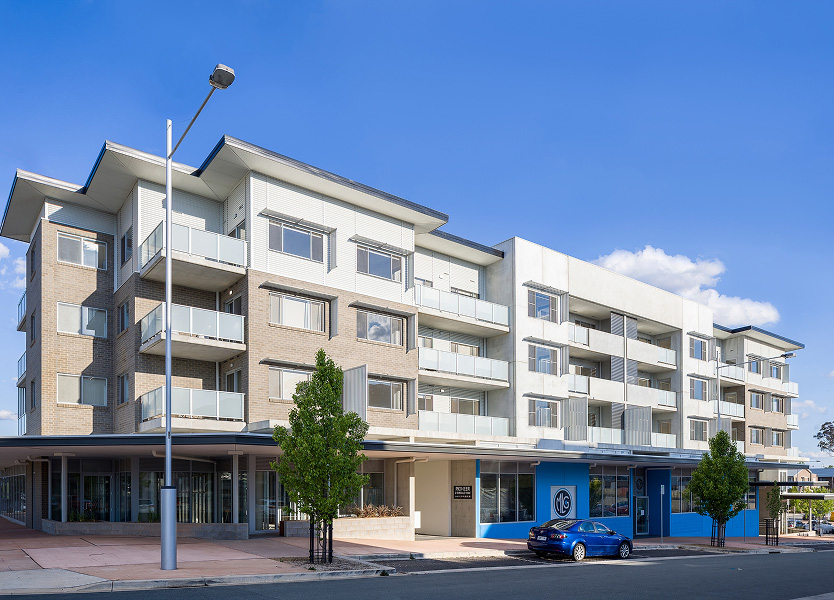 Pioneer mixed use apartment and retail development in Amaroo Canberra contemporary village living