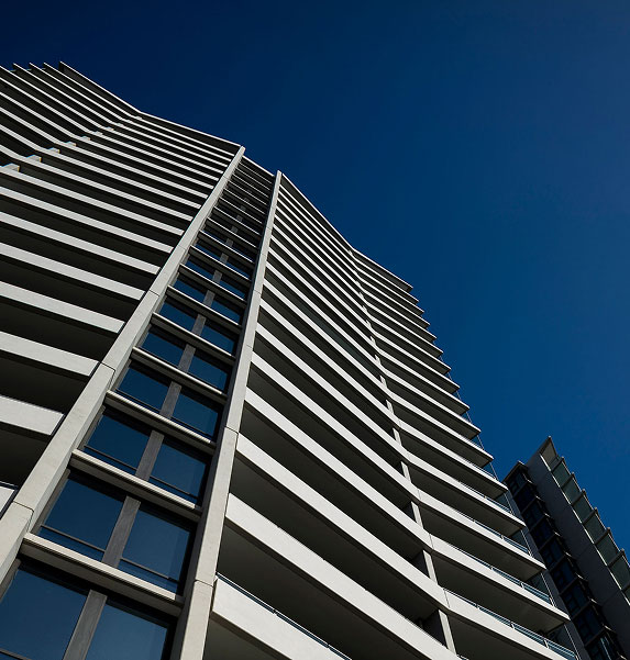 Verve high rise family apartments with modern architecture in Canberra