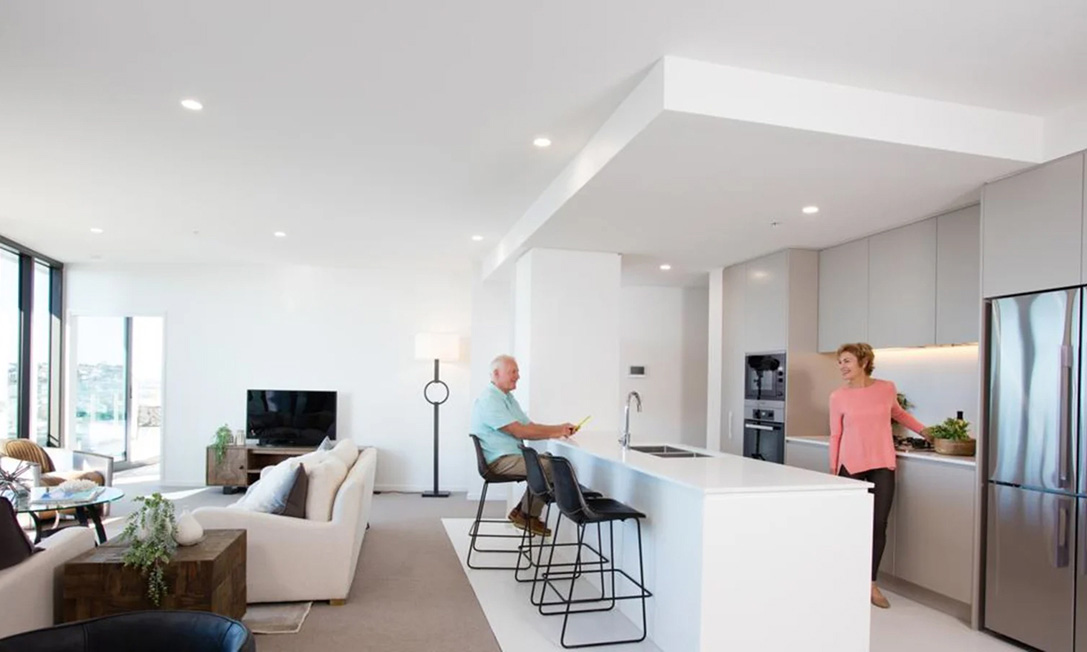 Secure underground parking for residents at Verve