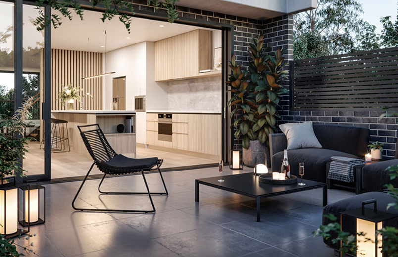 Modern townhouse architecture project in Canberra by TP Dynamics