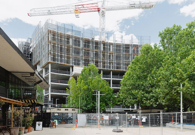 TP Dynamics leaders and Yowani Country Club representatives marking the construction milestone for Sense of Yowani