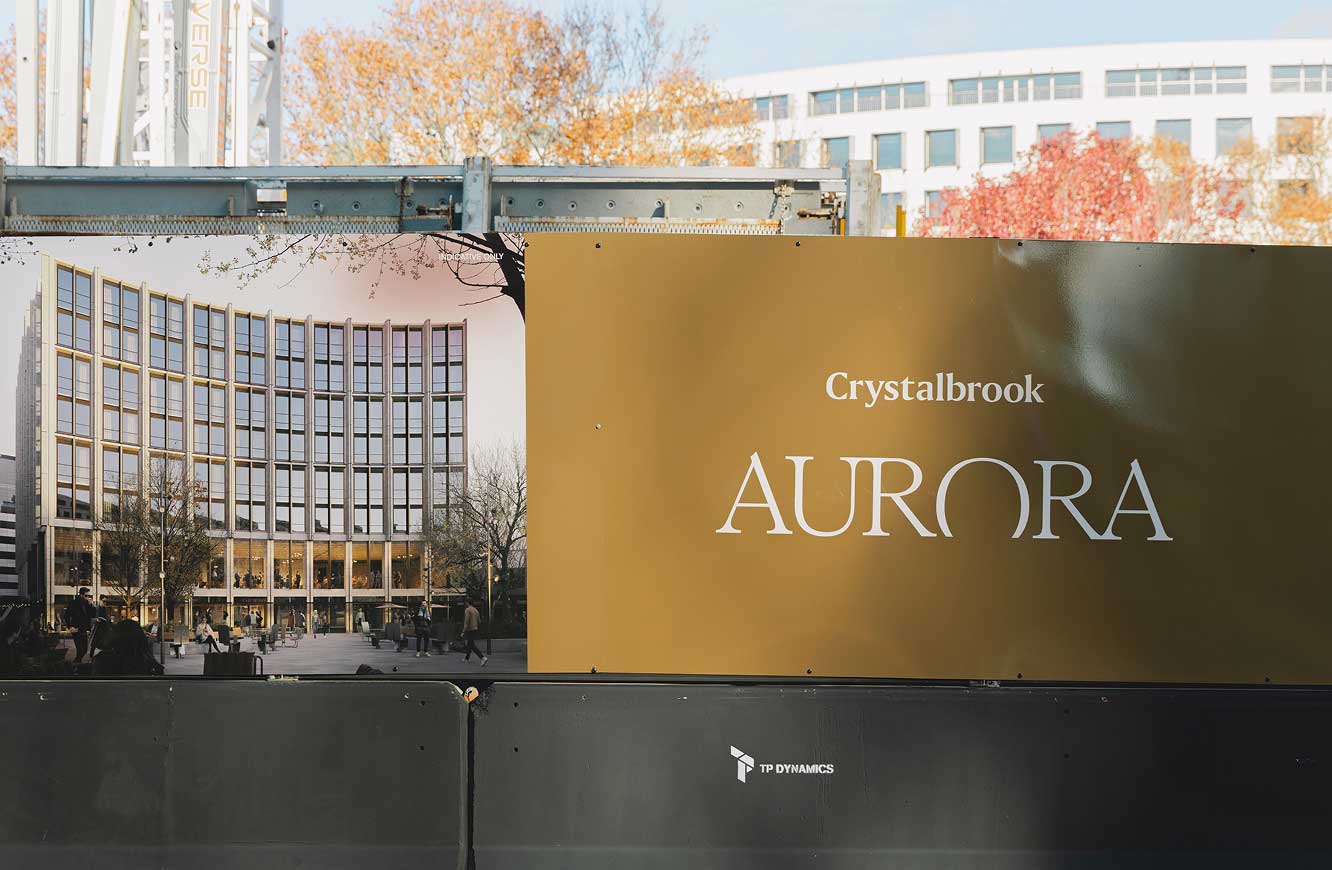 Exterior of the future Yowani Country Golf Clubhouse showing new roof, glass façade and completed structural framework