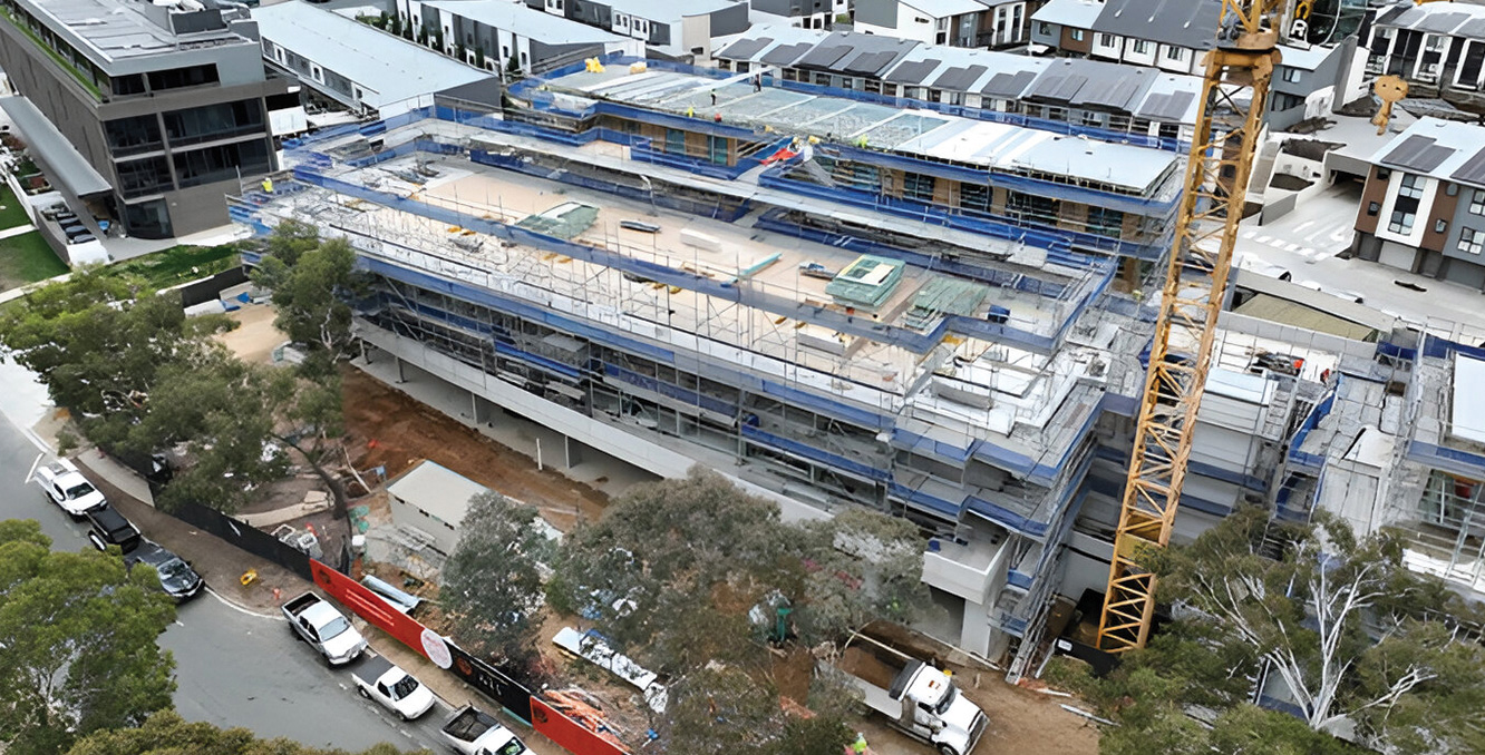 Bruce precinct construction progress in Canberra