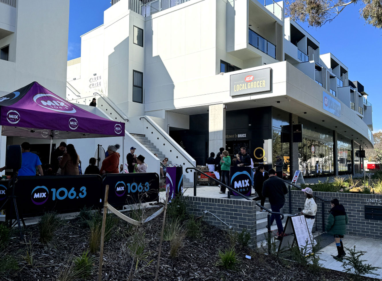 Community event at IGA opening in Bruce precinct