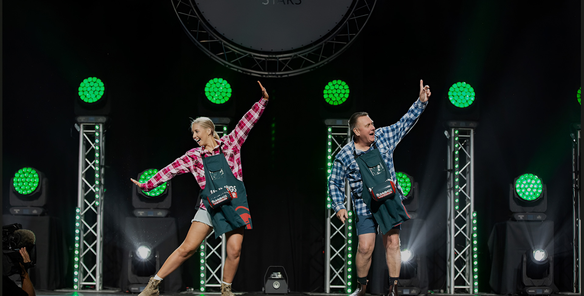 Dancers performing at a charity event to beat cancer