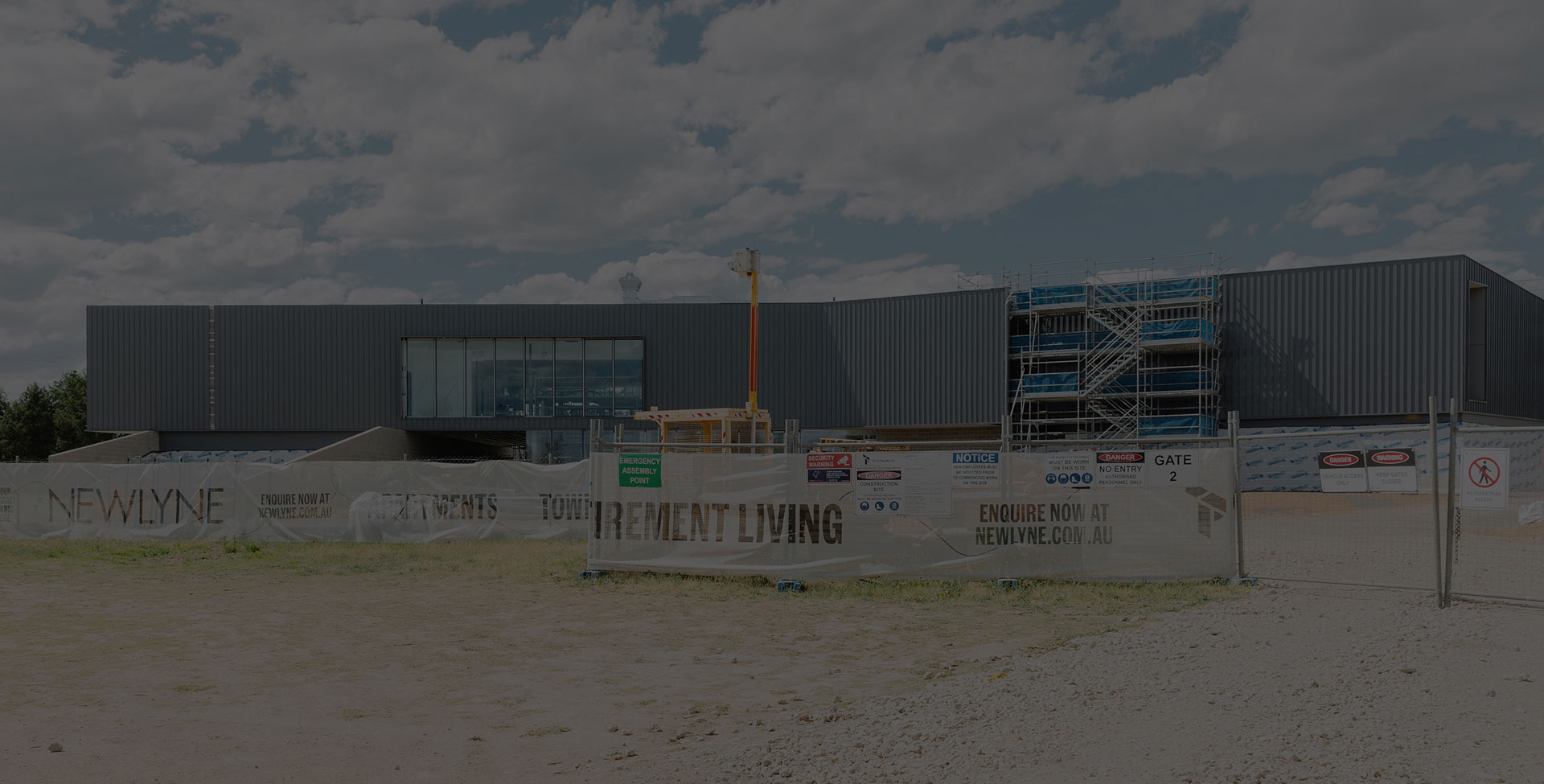 Construction progress on the new Yowani Country Golf Clubhouse in Lyneham, with structural works well underway