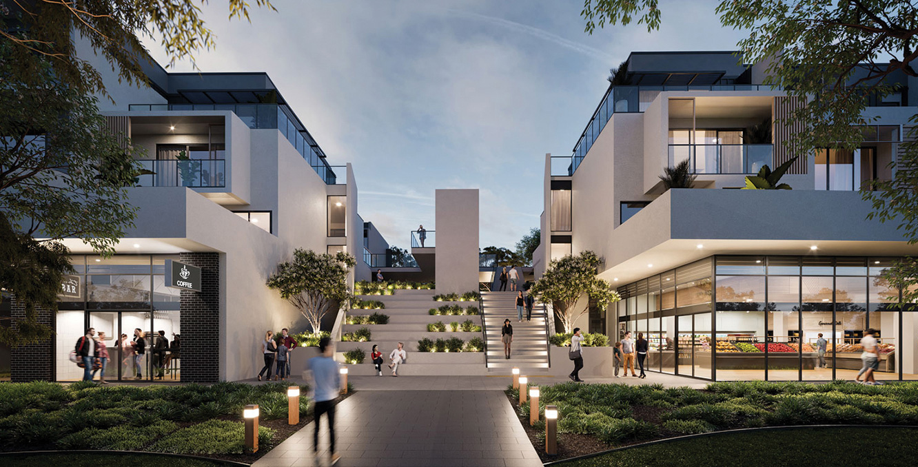 Architectural render of IVES residences in Canberra now 70 percent sold