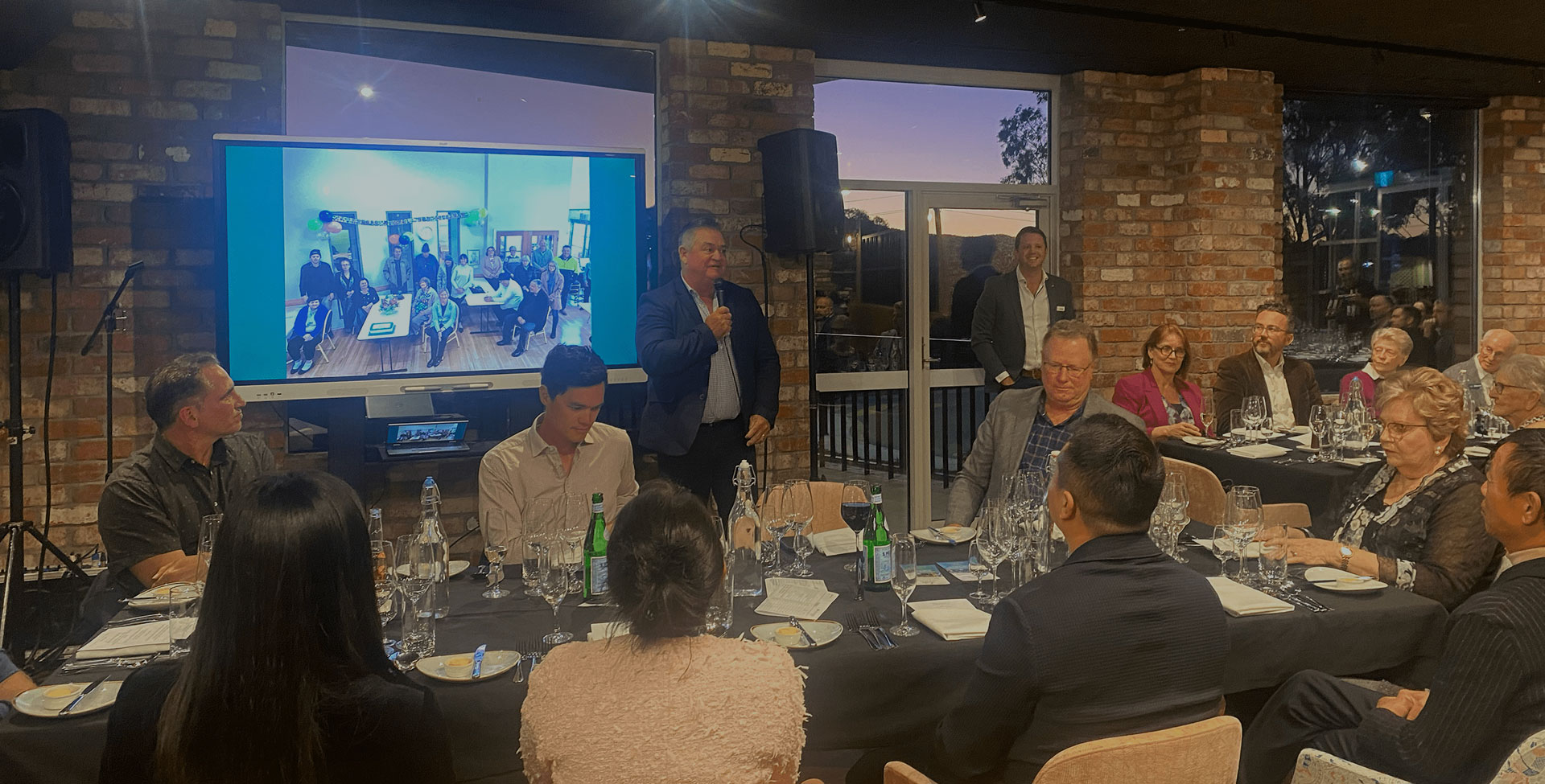 Community fundraising dinner with TP Dynamics team and guests