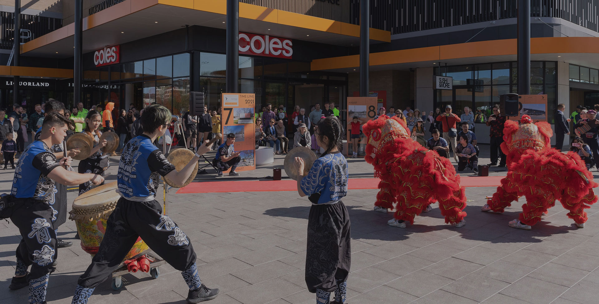 Lion dance and cultural performance at Dickson opening ceremony