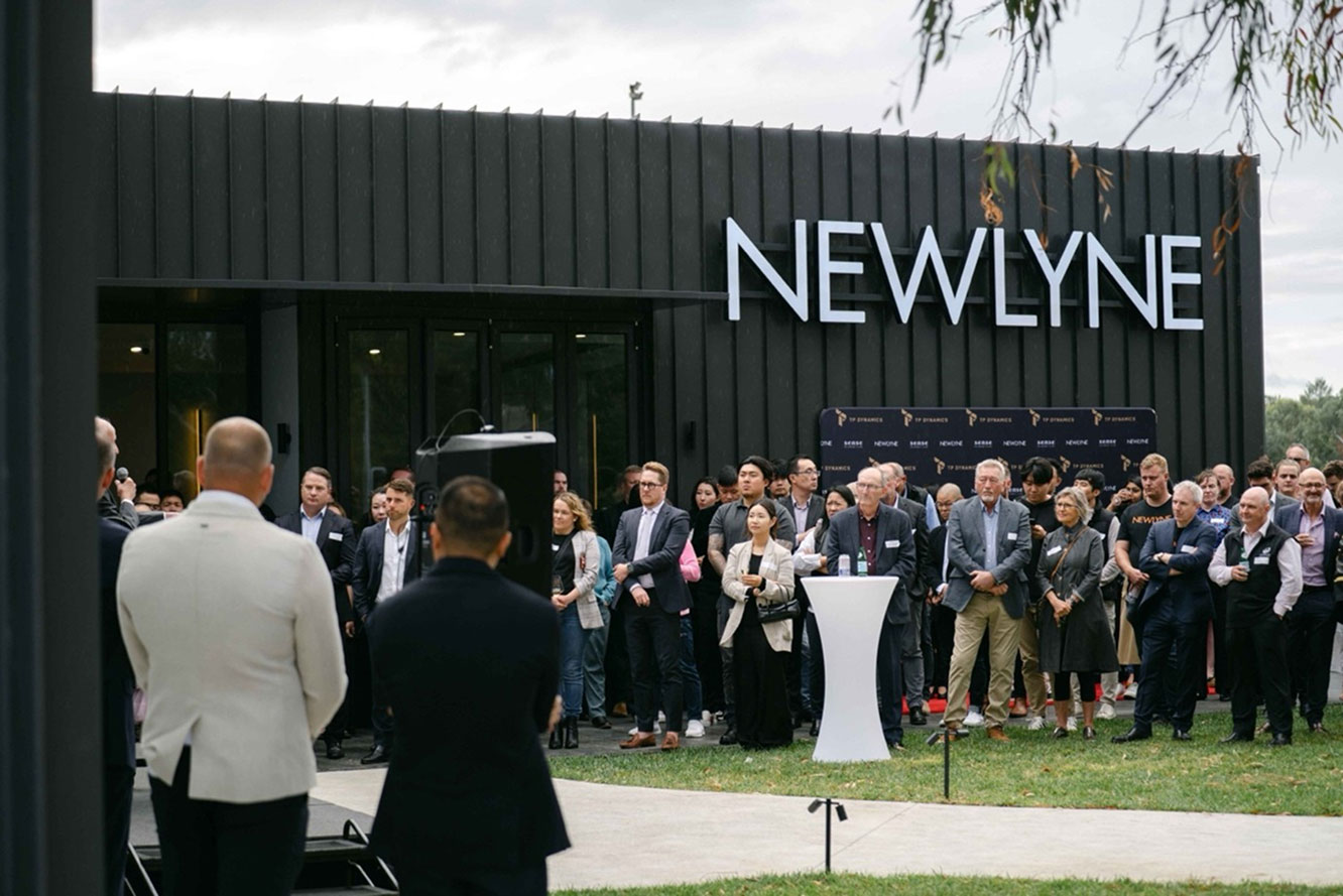 Guests gathered at the Newlyne Experience Centre launch event in Lyneham hosted by TP Dynamics