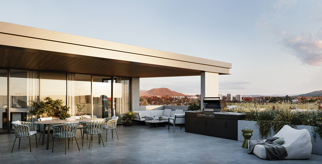 Tree-lined residential street concept at Newlyne promoting walkable urban living