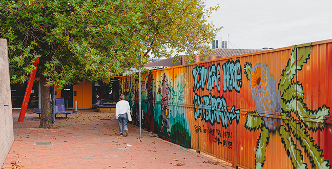 Workers preparing groundwork at IVES site in Bruce redevelopment