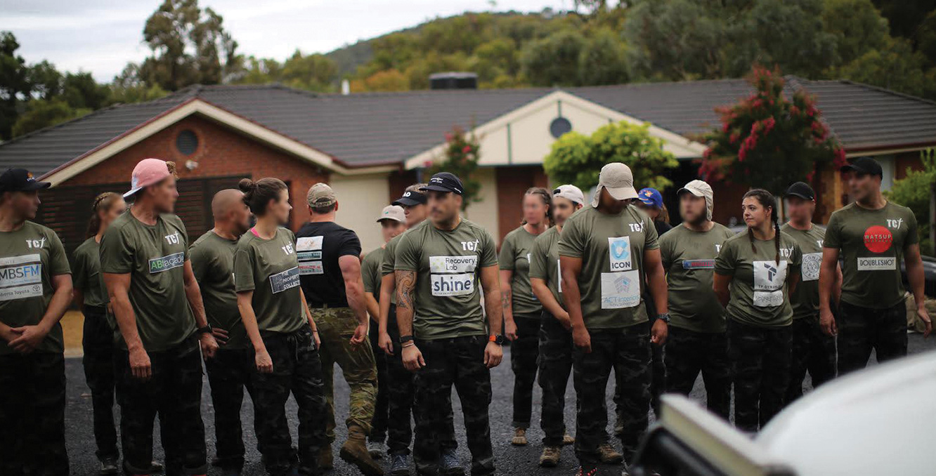 Team of volunteers supporting local community initiatives at TP Dynamics event