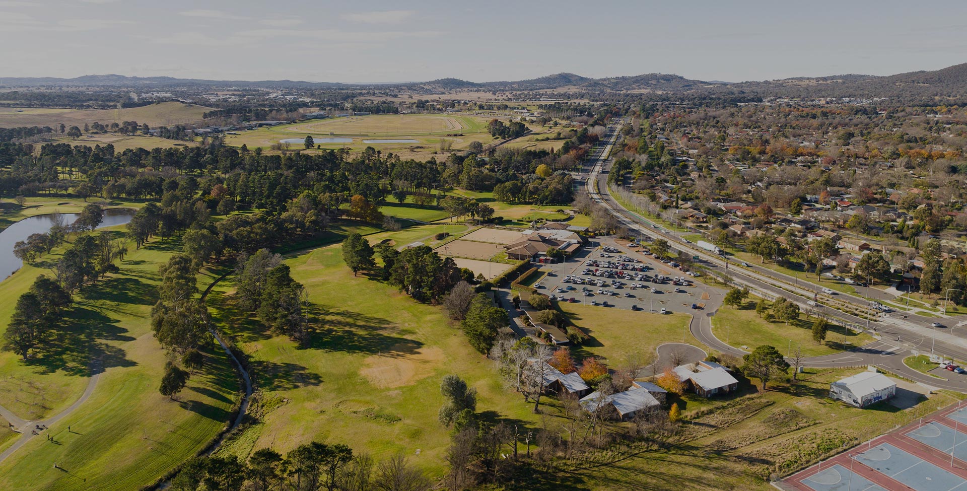 Front view of residential building under construction