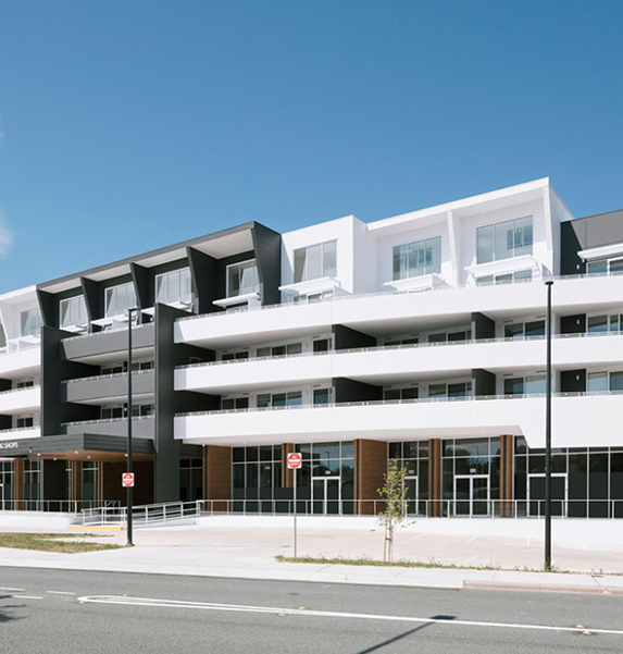 G+ mixed-use development in Giralang completed by TP Dynamics, featuring new retail and residences