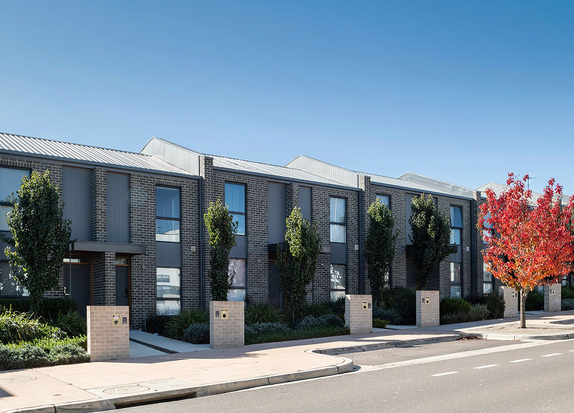 Residential villa development Nest I in Lawson Canberra with contemporary minimalist design