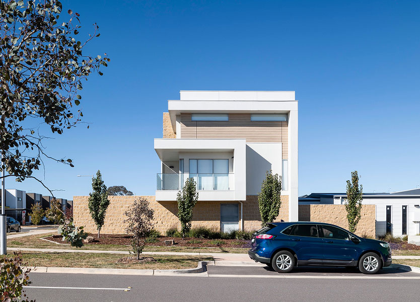 Residential villa development Nest II in Lawson Canberra with contemporary urban architecture