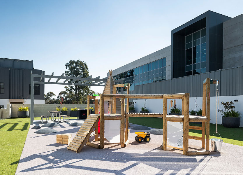 WISH project community playground and landscaped outdoor space in Bruce Canberra